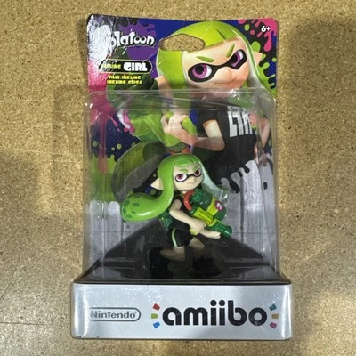 Nintendo Splatoon Green Inkling Girl Amiibo NUEVO, PRECINTADO, caja dañada Foto 1 de 4