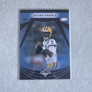 Jayden Daniels Rookie #122 2024 Sage All Rookie Team 2024 Blue Washington - Picture 1 of 2