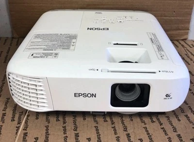 Epson PowerLite 980W 3LCD Projector HDMI with Remote - 1489 Lamp Hours - BUNDLE - Image 1 of 4