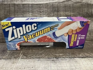 Kit de inicio de sello al vacío marca Ziploc congelador al vacío 1 bomba y bolsas de 3 cuartos nuevo - Imagen 1 de 6