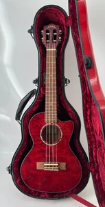 Lanikai QM-CET Maple Ukulele Red - Picture 1 of 8