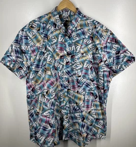 UDL VODKA mens size 2XL shirt colourful loud party clubbing retro alcohol promo - Picture 1 of 5