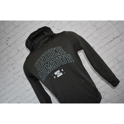 Sudadera con Capucha Under Armour Pullover Para Hombre Talla Pequeña Suelta Verde Poliéster Bolsillo Frontal Foto 1 de 4