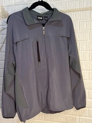 Chaqueta de golf cortavientos Ping Collection M para hombre gris cremallera completa Foto 1 de 4