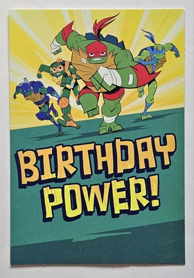 Happy Birthday, Boy! /Turtles Greeting Card/ (+ Envelope 5×7") - Image 1 of 4