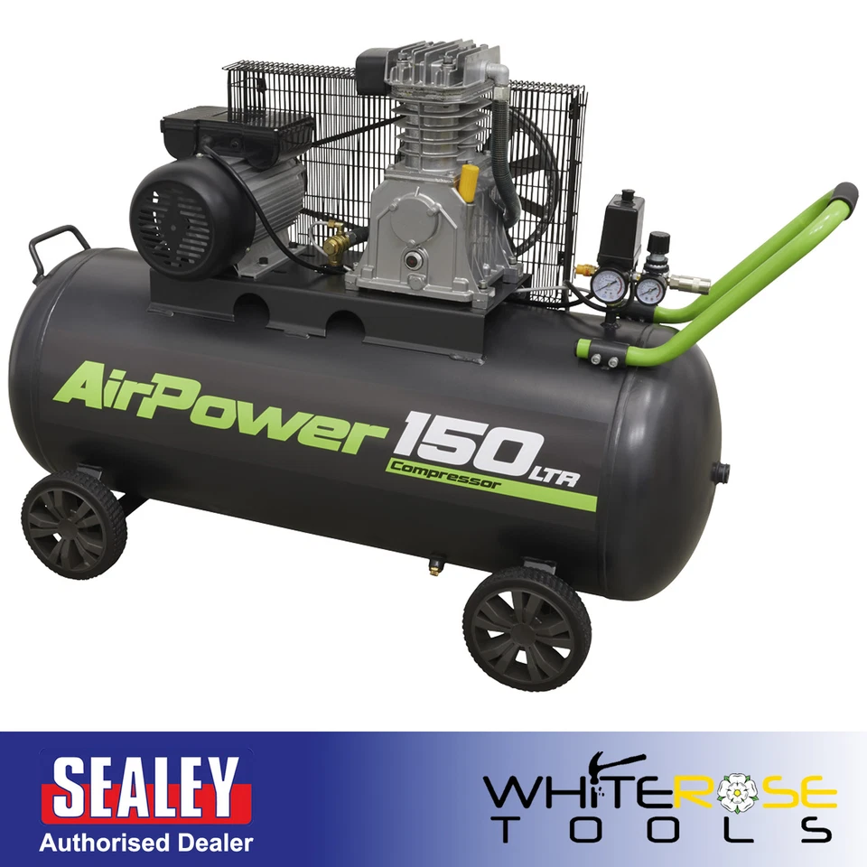Sealey SAC15030B Air Compressor 150L Belt Drive 3hp
