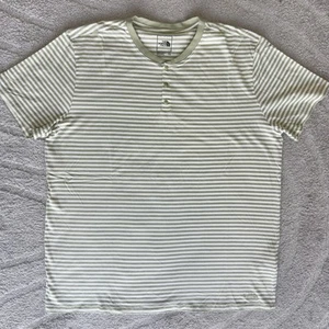 The North Face Terrain Short Sleeve Henley T-Shirt Blue White Men's Size 2XLarge - Picture 1 of 10