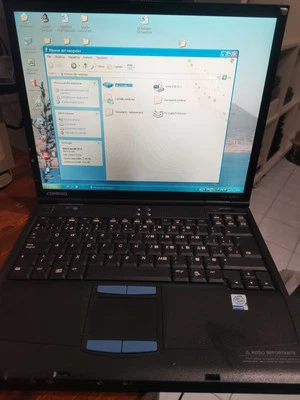Portatile Compaq Evo n600c Computer Laptop Pc Vintage - Imagen 1 de 4