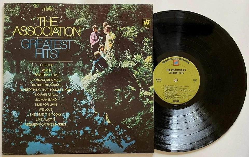 The Association Greatest Hits LP EX+ Warner Bros. Sunshine Pop Rock (1967) - Image 1 of 1