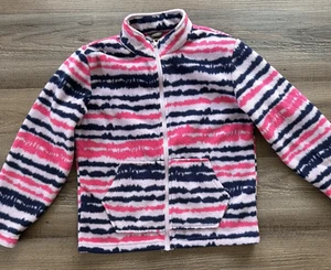 Eddie Bauer Fleece Jacket Girls Medium 10/12 Multi-Colored Zip Outdoor - Picture 1 of 17