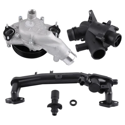 Kit de tubo de refrigerante de bomba de agua para Jaguar XF V8 XFR XJR XK con sensor termostato Foto 1 de 4
