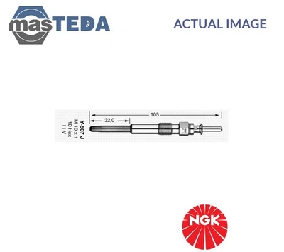 2691 ENGINE GLOW PLUG NGK FOR OPEL OMEGA B 2.5 DTI 2.5L 110KW - Image 1 of 4
