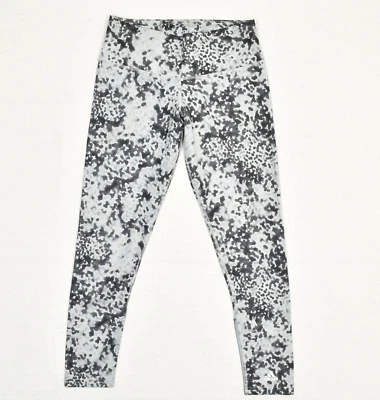 Женские узкие леггинсы Adidas в горошек полиэстер серые размер M Climalite Techfit - Изображение 1 из 4