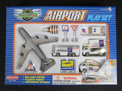 Realtoy Diecast 1:64 United Airlines #6363 Airport Play Set MIB  MZ720 - Image 1 of 4
