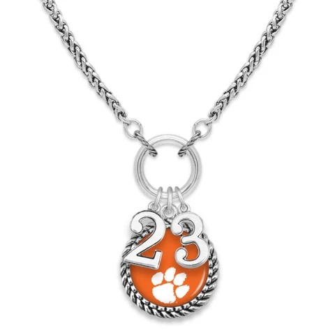 Clemson Tigers Graduation Year 2023 Silver Chain Necklace Jewelry Licensed CU Cover