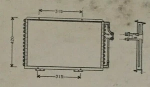 Condenseur climatisation Renault Espace II 93/96 - 2.0 2.2 2.8 - RT5188 - Imagen 1 de 6