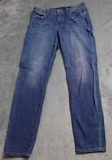 Lucky Brand Ava Skinny Pants Women's 8/29 Blue Denim Tapered 5-Pocket Design