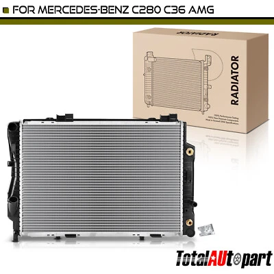 Radiador con enfriador de aceite para Mercedes-Benz W202 C280 1994-1997 C36 AMG 1995-1997 Foto 1 de 4