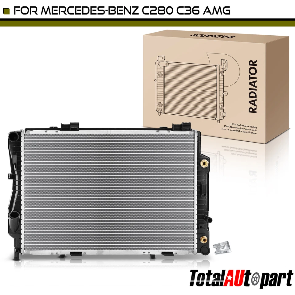Radiador con enfriador de aceite para Mercedes-Benz W202 C280 1994-1997 C36 AMG 1995-1997 Foto 1 de 4