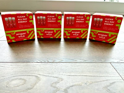 Proper Wild Vegan Energy Shots - Cantidad 24 kiwi fresa - 2,5 oz - Exp. 11/26 Foto 1 de 4