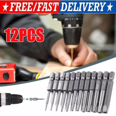 Security Torx Bit Set + Hex Key Allen Bit Set - For Power Drill & Impact Driver - Image 1 of 4