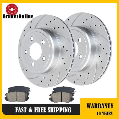 320mm REAR Brake Rotors Pads fit for Dodge Charger Challenger 2009-2020 Brakes Foto 1 de 4