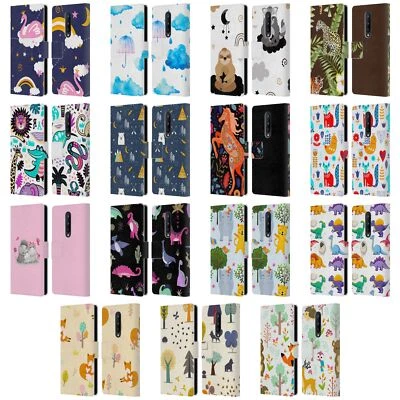 FUNDA BILLETERA LIBRO CUERO BOSQUE HAROULITA OFICIAL PARA TELÉFONOS ONEPLUS Foto 1 de 4