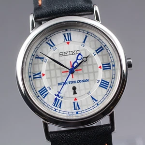 New Batt [N Mint] Box Seiko Detective Conan Edogawa 7N01-HCT0 Quarzuhr JAPAN - Bild 1 von 21