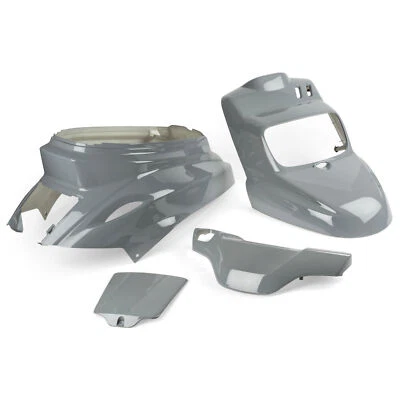 Kit Carene TNT 4 Pezzi Grigio Nardo MBK Booster per Yamaha BWS 50 2004-2017 - Immagine 1 di 4