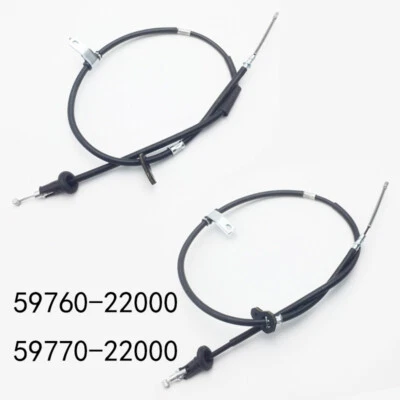 Pair Parking Brake Cable Rear Left + Right For Hyundai Accent C660321 +C660322 - Image 1 of 4