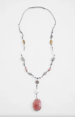 J.Jill ~ NOVO muito lindo colar em Y de pérola mista ~ Novo com etiquetas (2W2) - Imagem 1 de 4