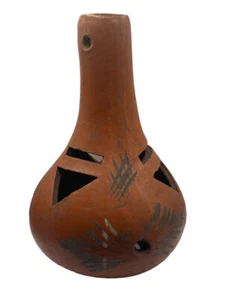 Art Gourd Lantern Candle Handmade Southwestern Native American - Picture 1 of 9