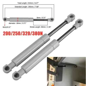 2pcs 250N Car Gas Strut Bars GAS Spring Hood Support Rod Shock Lift 195mm T - Picture 1 of 5