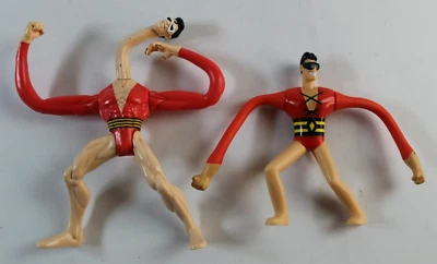 LOT of 2 Plastic man Hasbro Kenner JLA Total Justice Line 6” Justice League DC - Image 1 of 2