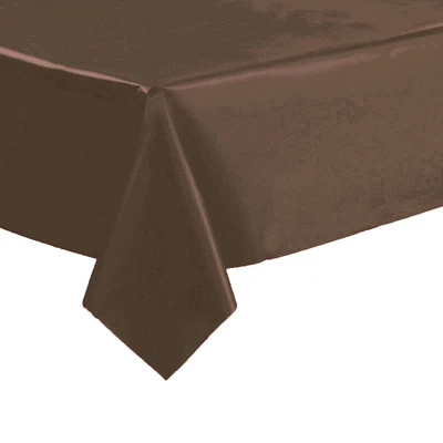 TABLE COVER 54" X 108" Water-resistant Disposable RECTANGLE Plastic CHOOSE COLOR - Image 1 of 4