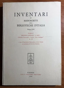 Inventari dei manoscritti d'Italia serie completa in 6 volumi prime ed. 1979-80 - Bild 1 von 2