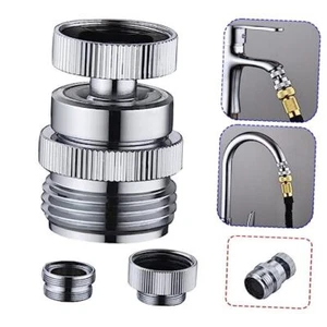 Adaptador de grifo de fregadero de latón para manguera de jardín, kit adaptador de grifo adaptador de grifo-A - Imagen 1 de 7
