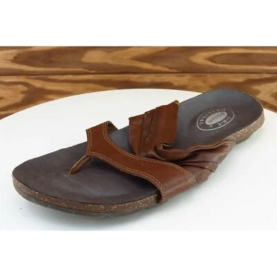 Женские кожаные босоножки Dr. Scholl's размер 7,5 M коричневые шлепанцы легкие - Изображение 1 из 4