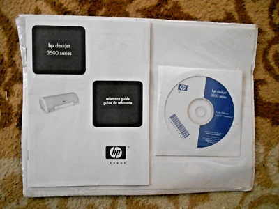 Brand NEW Never Used Ref. Guide Manual & CD for HP Deskjet 3500 Series Printer - Image 1 of 3