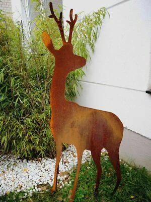 Edelrost Garten Hirsch Rost Figuren Garten Tier Rost Hirsch  031862 60*1.5*125cm - Bild 1 von 2