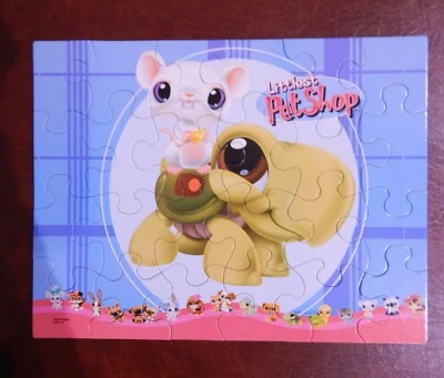 Littlest Pet Shop 24 Piece Puzzle Turtle and Mouse Milton Bradley Ages 3+ - Image 1 of 4