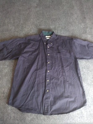 Camisa Munsingwear Para Hombre Talla Grande L Con Botones Manga Corta Azul Foto 1 de 4