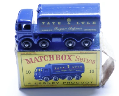 Matchbox Lesney MB10C4 Sugar Container, black plastic wheels, several tiny chips - Imagen 1 de 4