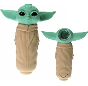 5'' Silicone Star Wars Baby Yoda Hand Pipe Grogu Hand Pipe Perfect Gifts - Picture 1 of 6