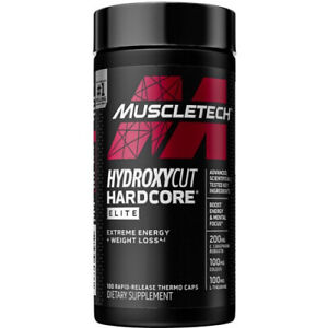 MuscleTech Hydroxycut Hardcore Elite 100 Capsules Weight Loss Supplement