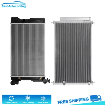 Radiador de aluminio y condensador de aire acondicionado para Toyota para Corolla 2009 2010 2011-2015 Foto 1 de 4