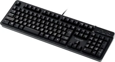 ELECOM Keyboard Wired Premium Membrane Full Keyboard 10 Million Times High - Image 1 of 4