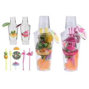 Cocktail Shaker Set Drink Mixer Maker Kit 31PC Umbrella Stirer Accessories Party - Picture 1 of 23