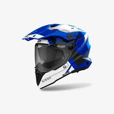 CASCO INTEGRALE AIROH COMMANDER 2 REVEAL BLU LUCIDO BIANCO TAGLIA L - Immagine 1 di 3