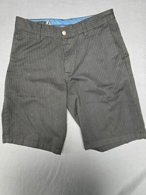 Pantalones Cortos Volcom Para Hombre Blanco y Negro Rayas Talla 30 Foto 1 de 4